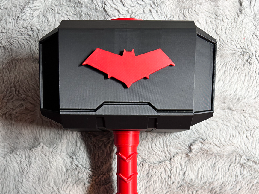 Red Hood Mjolnir - Thor's Hammer - Battery Storage Insert - Tool Insert