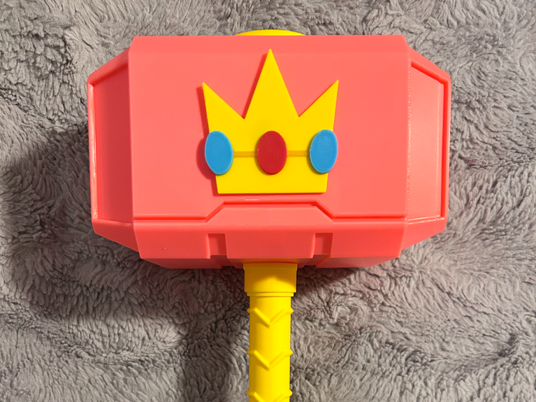 Princess Peach Mjolnir - Thor's Hammer - Battery Storage Insert - Tool Insert