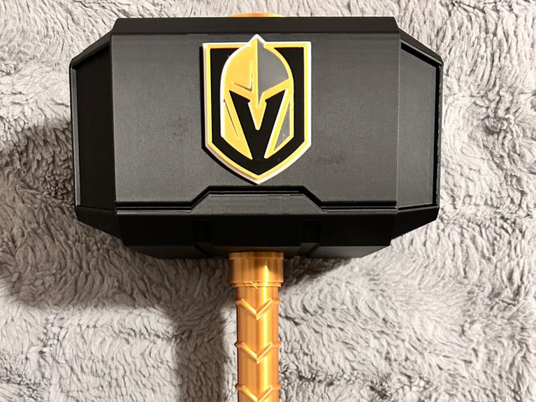 Vegas Golden Knights Mjolnir - Thor's Hammer - Battery Storage Insert