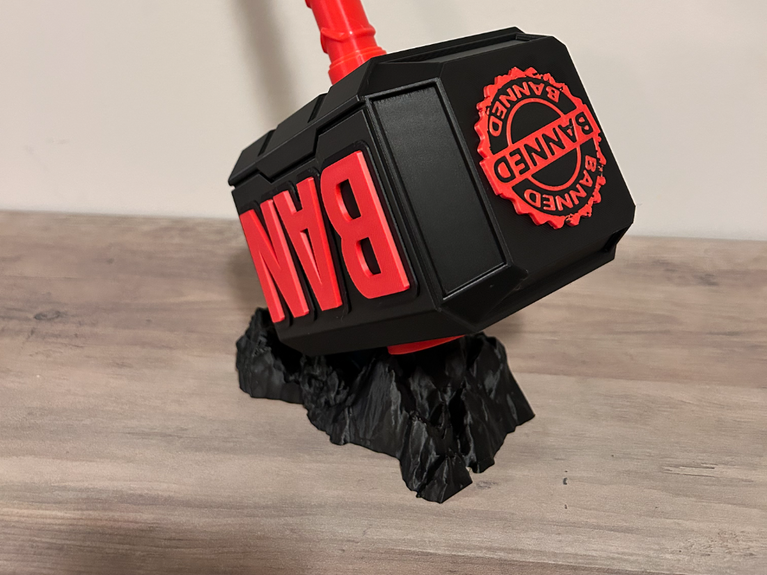 Thor's Hammer Ban Hammer Mjolnir - Battery Storage Insert - Tool Insert