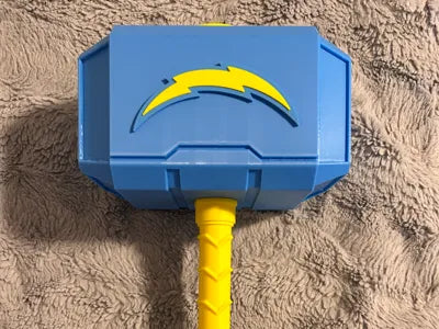 San Diego Chargers Mjolnir - Thor's Hammer - Battery Storage Insert