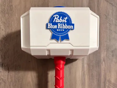 Pbr Pabst Blue Ribbon Mjolnir - Thor's Hammer - Battery Storage Insert