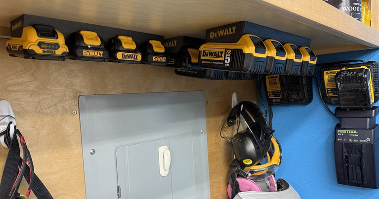 DeWalt 12V and 20V Battery Holders (3 Pack) Charger Mount