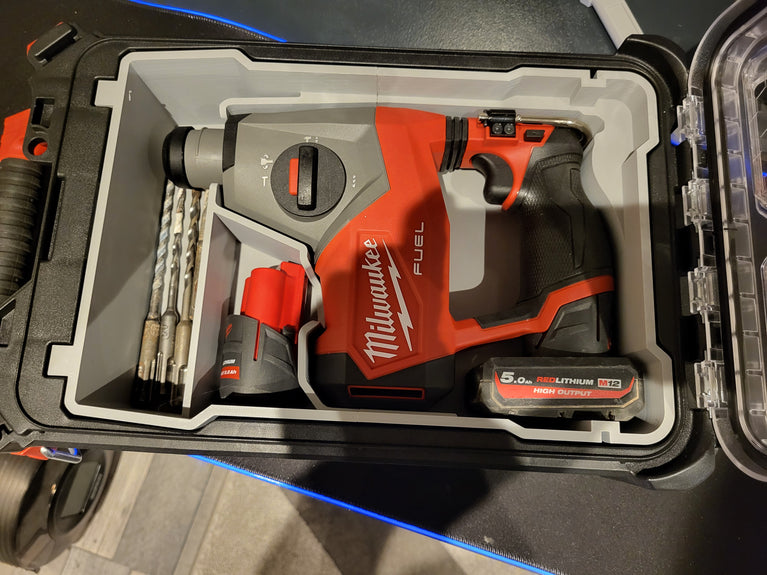 Milwaukee PACKOUT Compact Organiser 48-22-8435 M12 Fuel SDS Rotary Hammer Insert