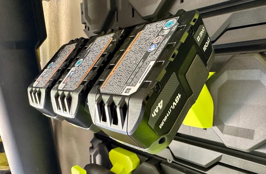 3 x 18V battery holder for Ryobi Link - 3D Printed