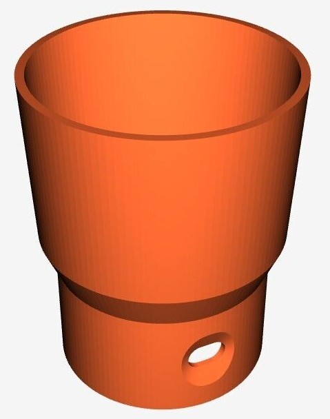 3D Printed Straight Cen-Tec Quick Click Compatible Connectors (PETG)