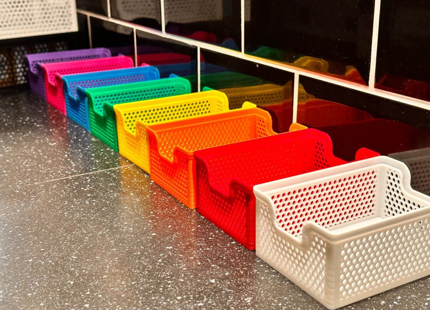 Stacking Storage Basket (132x92mm) - 3D Printed