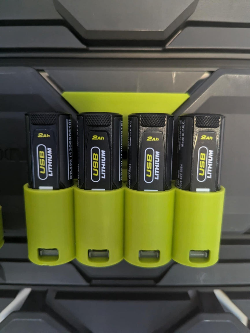 Ryobi Link 4 USB Lithium Battery Holder – 3D Printed