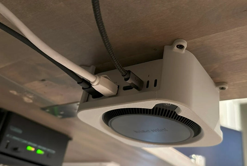 Under-Desk Mount for M4 Mac Mini (November 2024 Release) - 3D Printed
