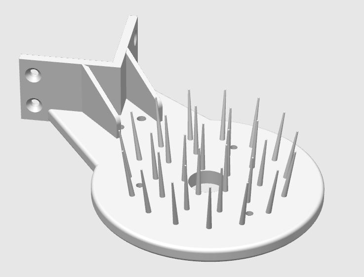 Reolink RLC Outdoor Camera Mount with Bird Control Spikes - 3D Printed