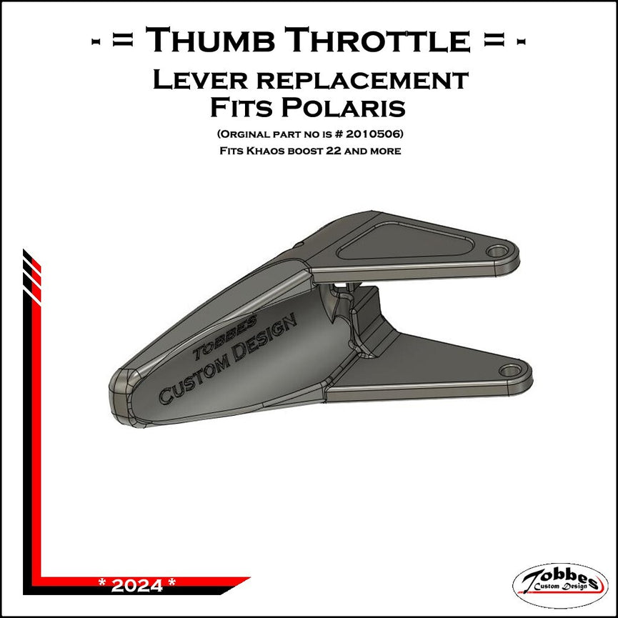 Polaris Thumb Throttle - Original Part #2010506 - 3D printed