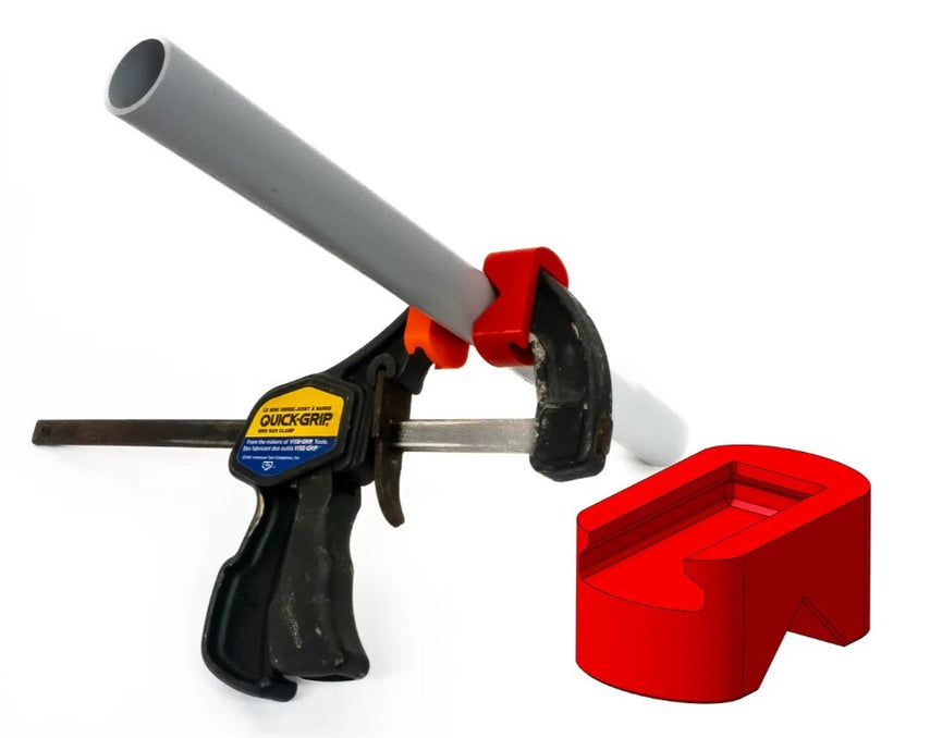 2 x 3D Printed QUICK GRIP PIPE CLAMP ADAPTER (PETG)
