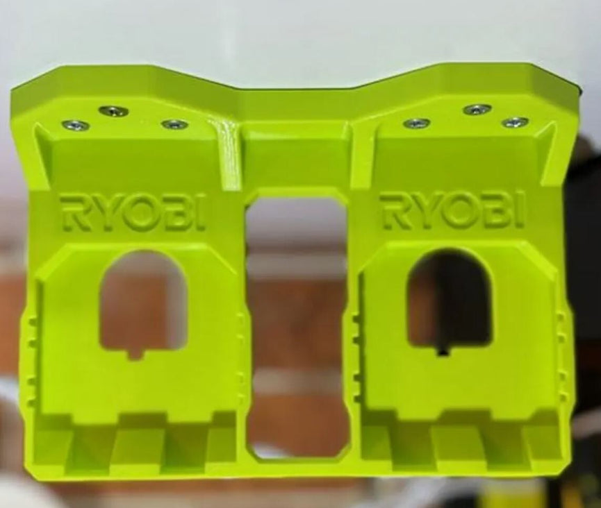 Ryobi One+ 18V Battery Mount - Secure Storage Solution - 3D Printed