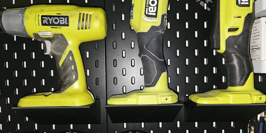 Durable Ryobi Tool Holder for IKEA Skadis Pegboard - 3D Printed