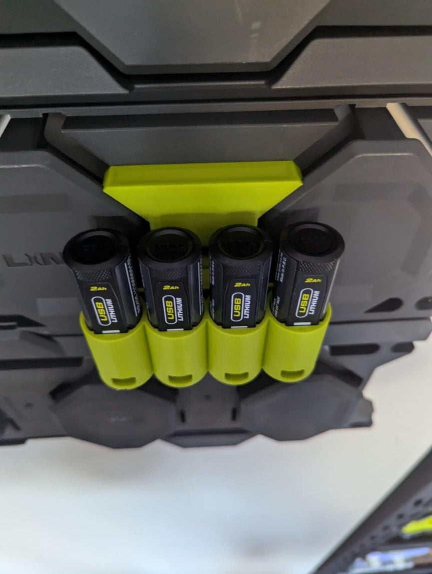 Ryobi Link 4 USB Lithium Battery Holder – 3D Printed