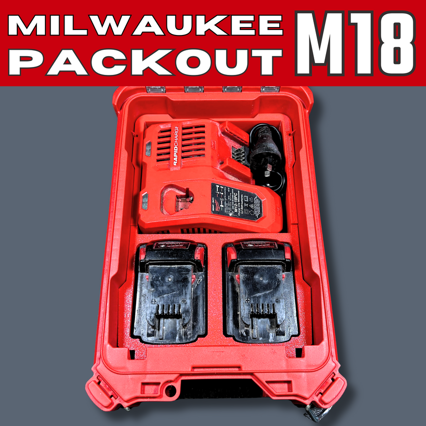 Milwaukee PACKOUT M18 Battery Charger Organiser & Storage - PACKOUT Insert