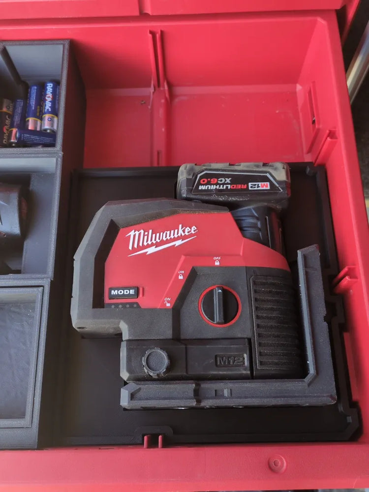 Milwaukee PACKOUT M12 Laser Drawer Insert