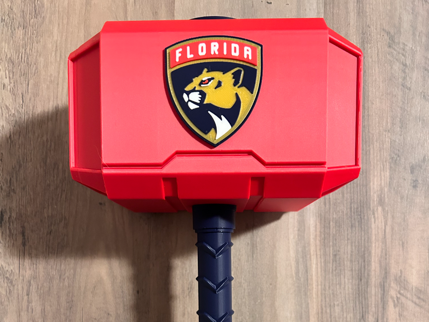 Florida Panthers Mjolnir - Thor's Hammer - Battery Storage Insert