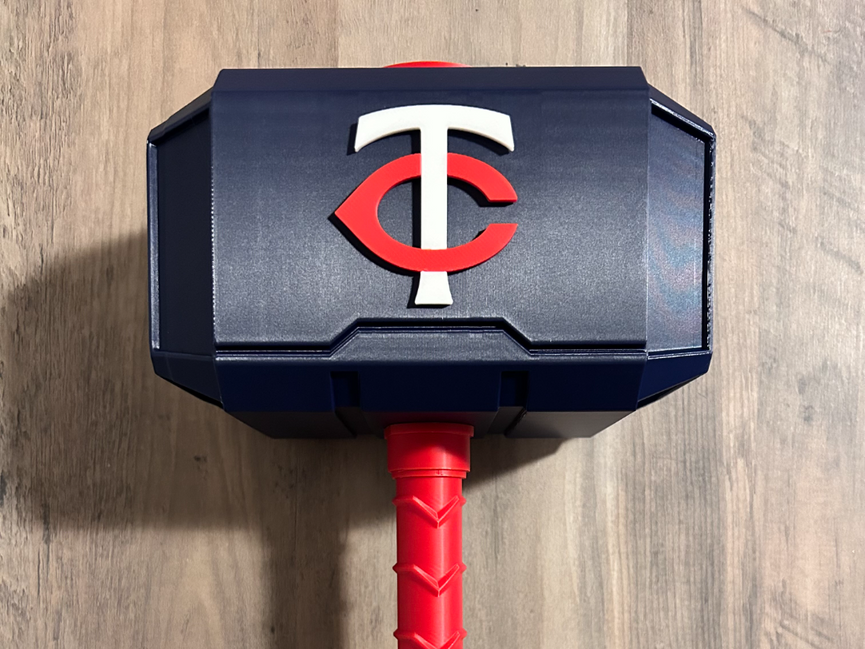 Minnesota Twins Mjolnir - Thor's Hammer - Battery Storage Insert - Tool Insert