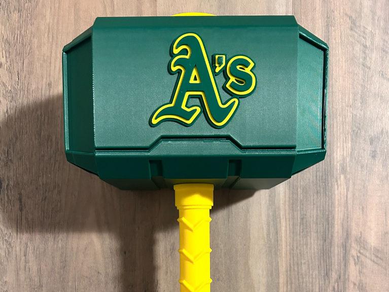 Oakland Athletics Mjolnir - Thor's Hammer - Battery Storage Insert