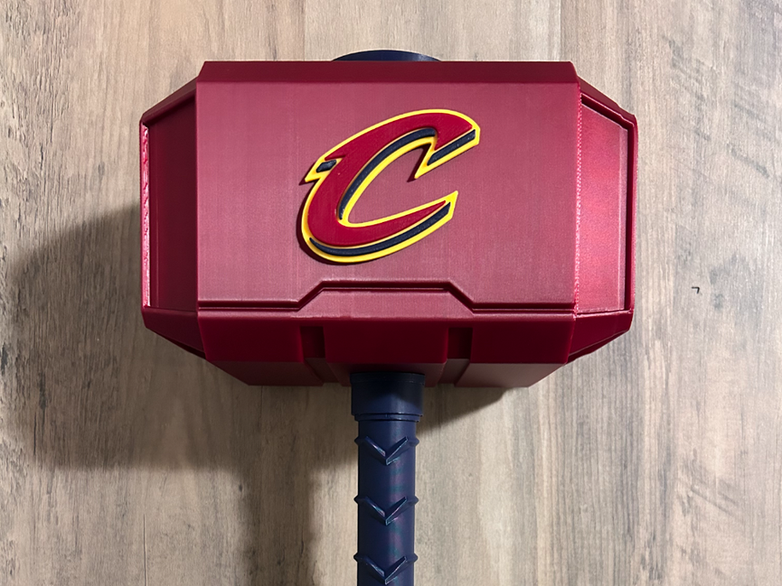 Cleveland Cavaliers Mjolnir - Thor's Hammer - Battery Storage Insert