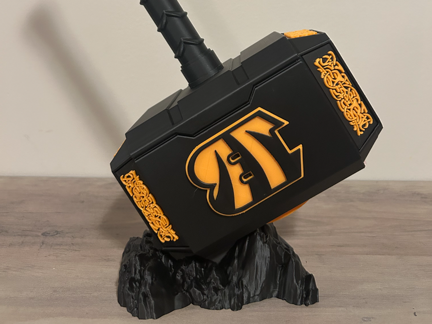 Cincinnati Bengals Eclipse Mjolnir - Thor's Hammer - Battery Storage Insert