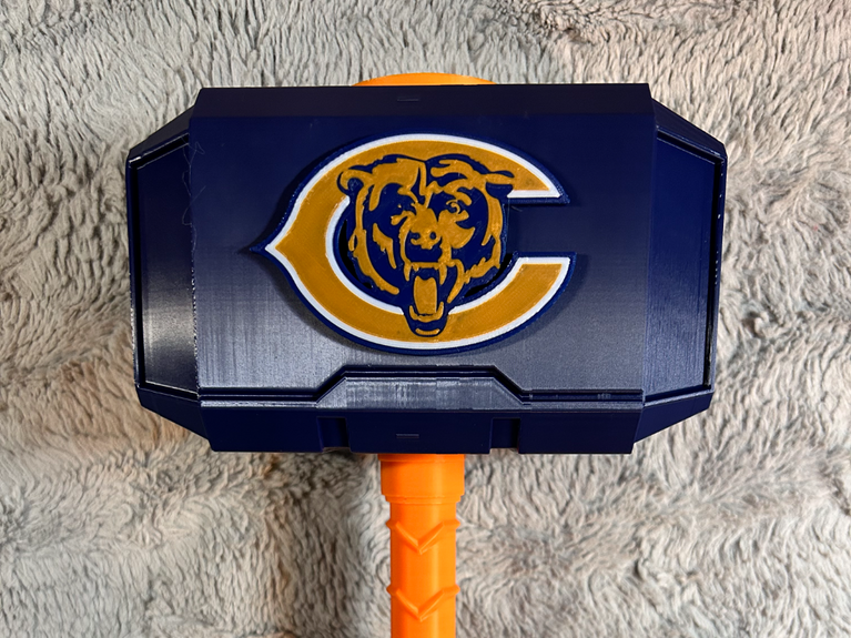 Chicago Bears Eclipse Mjolnir - Thor's Hammer - Battery Storage Insert