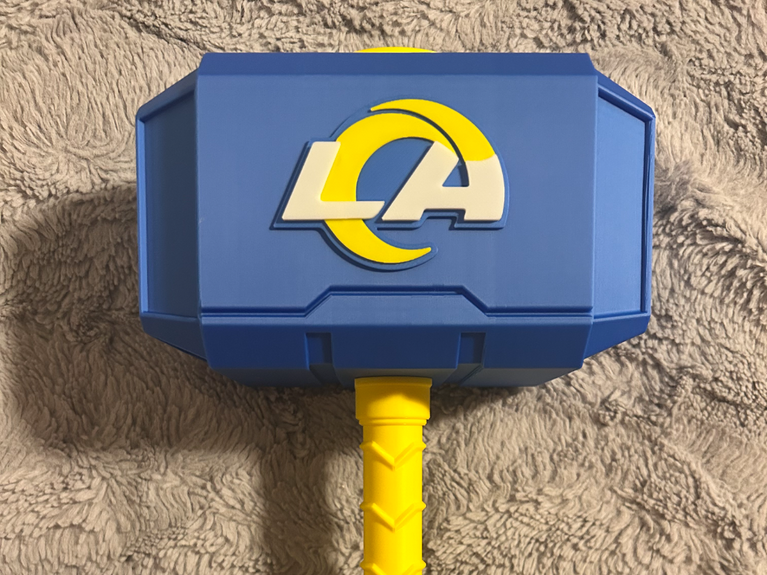 Los Angeles Rams Eclipse Mjolnir - Thor's Hammer - Battery Storage Insert