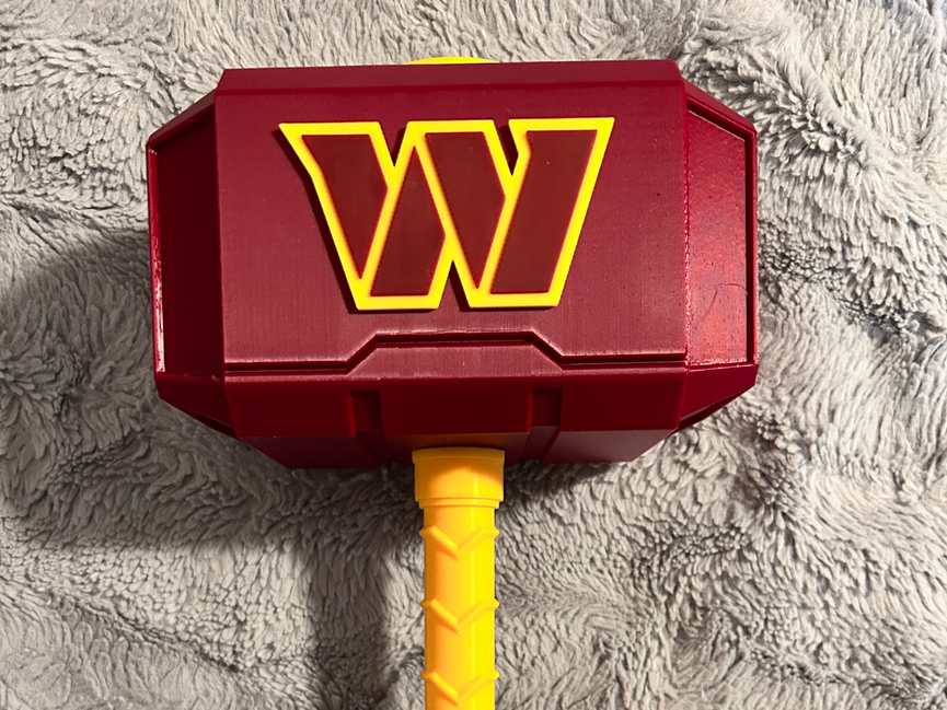 Washington Commanders Eclipse Mjolnir - Thor's Hammer - Battery Storage Insert