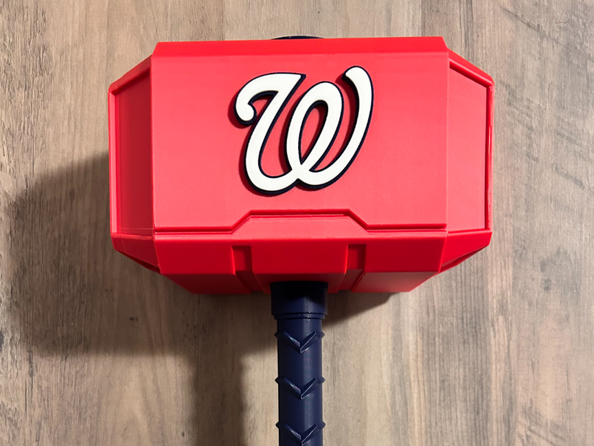 Washington Redskins Eclipse Mjolnir - Thor's Hammer - Battery Storage Insert