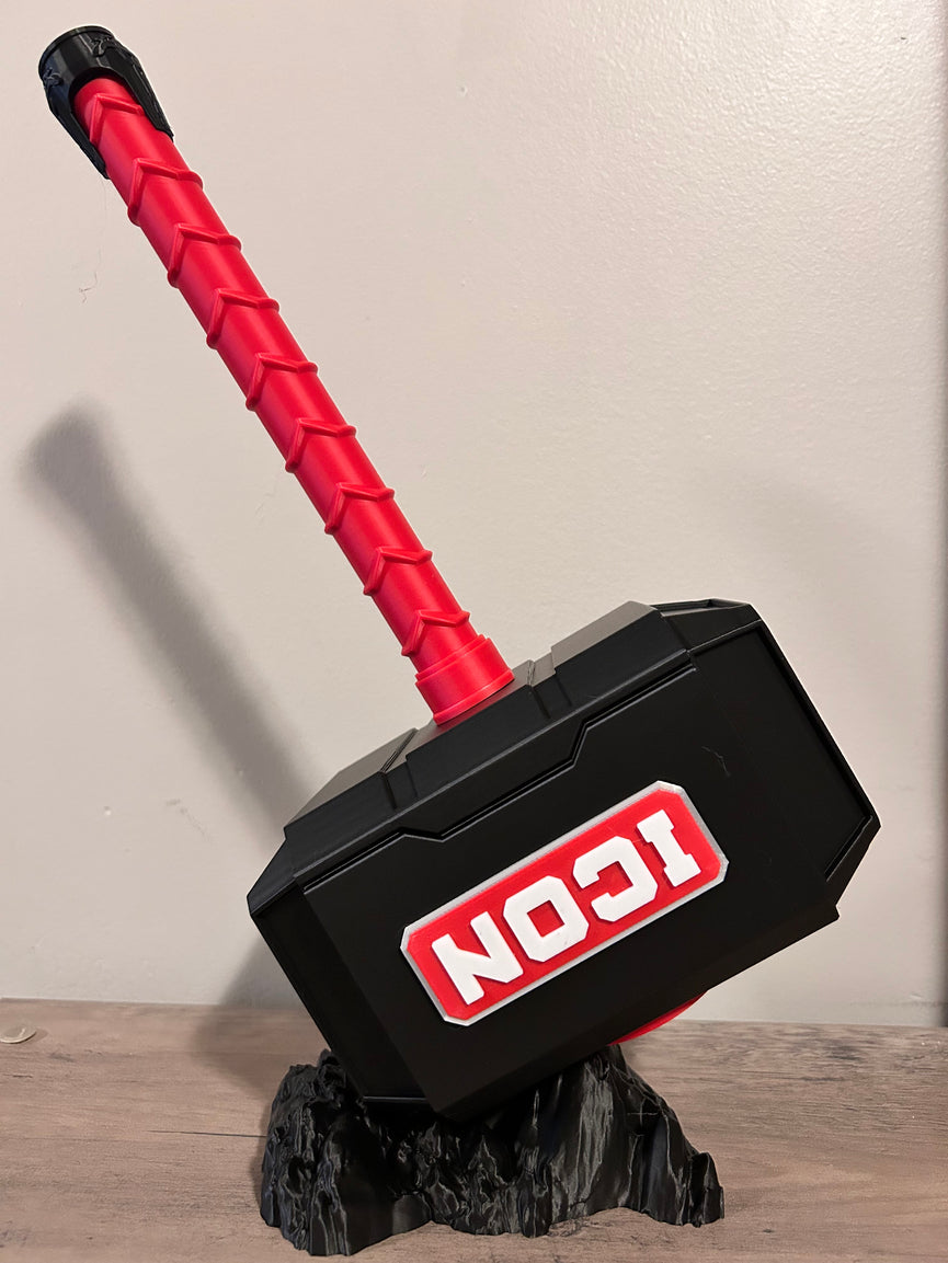 Icon Inspired Novelty Hammer Prop - Battery Storage Insert - Tool Insert