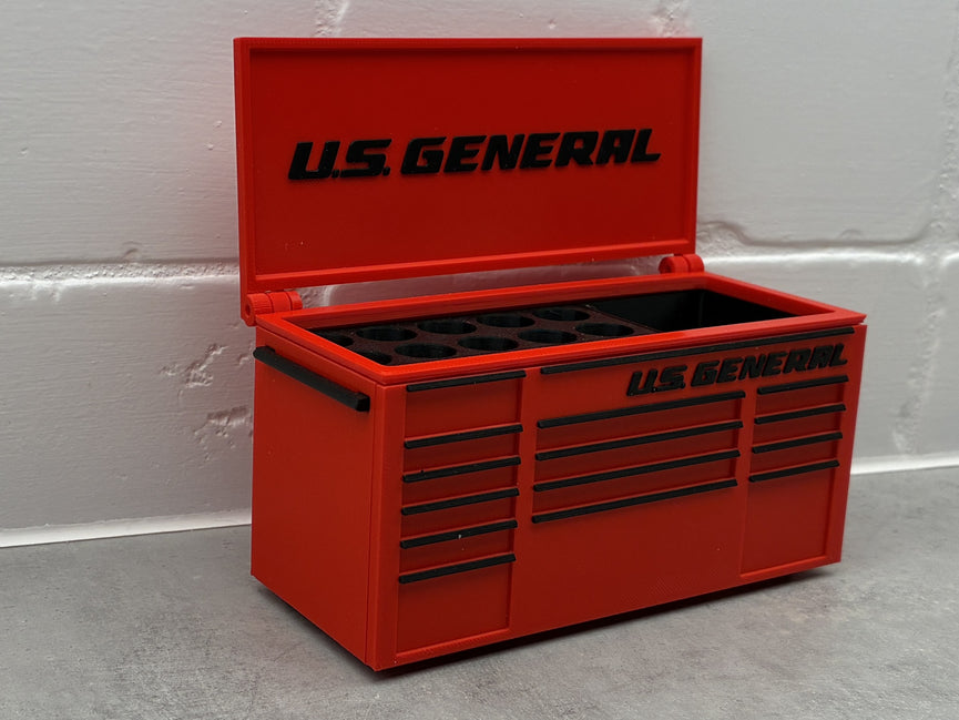Us General Inspired Mini Toolbox Caddy - Battery Storage Insert - Tool Insert