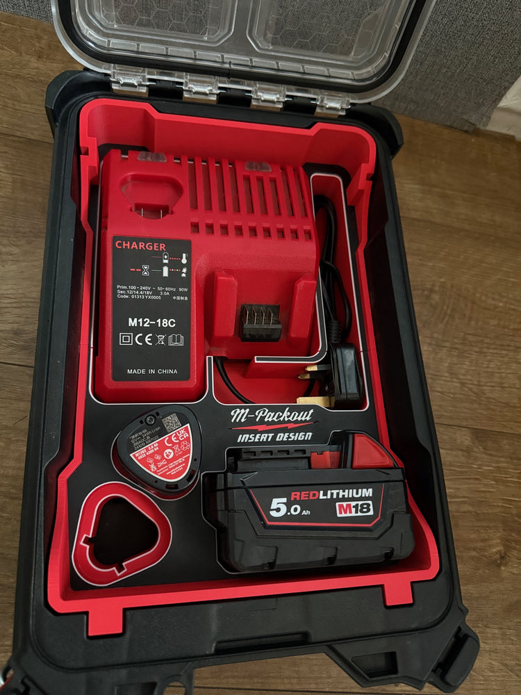 Milwaukee PACKOUT Charger Insert for M12 and M18 Batteries - PACKOUT Insert