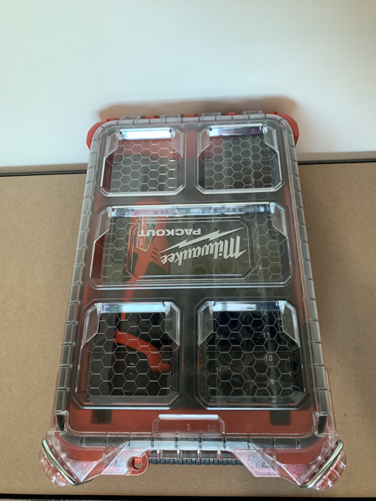 Milwaukee M12 Ratchet and 3/8 Impact Socket Set PACKOUT Insert