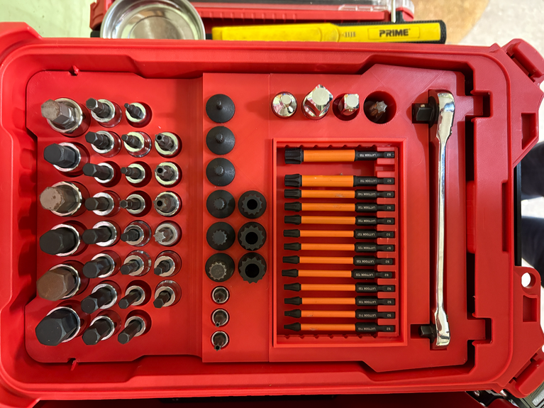 Milwaukee PACKOUT Compact Organiser Socket & Hardware Insert - PACKOUT Insert