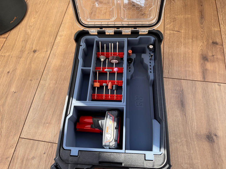 Milwaukee PACKOUT Compact Organiser Rotary Tool Organisation Kit Insert