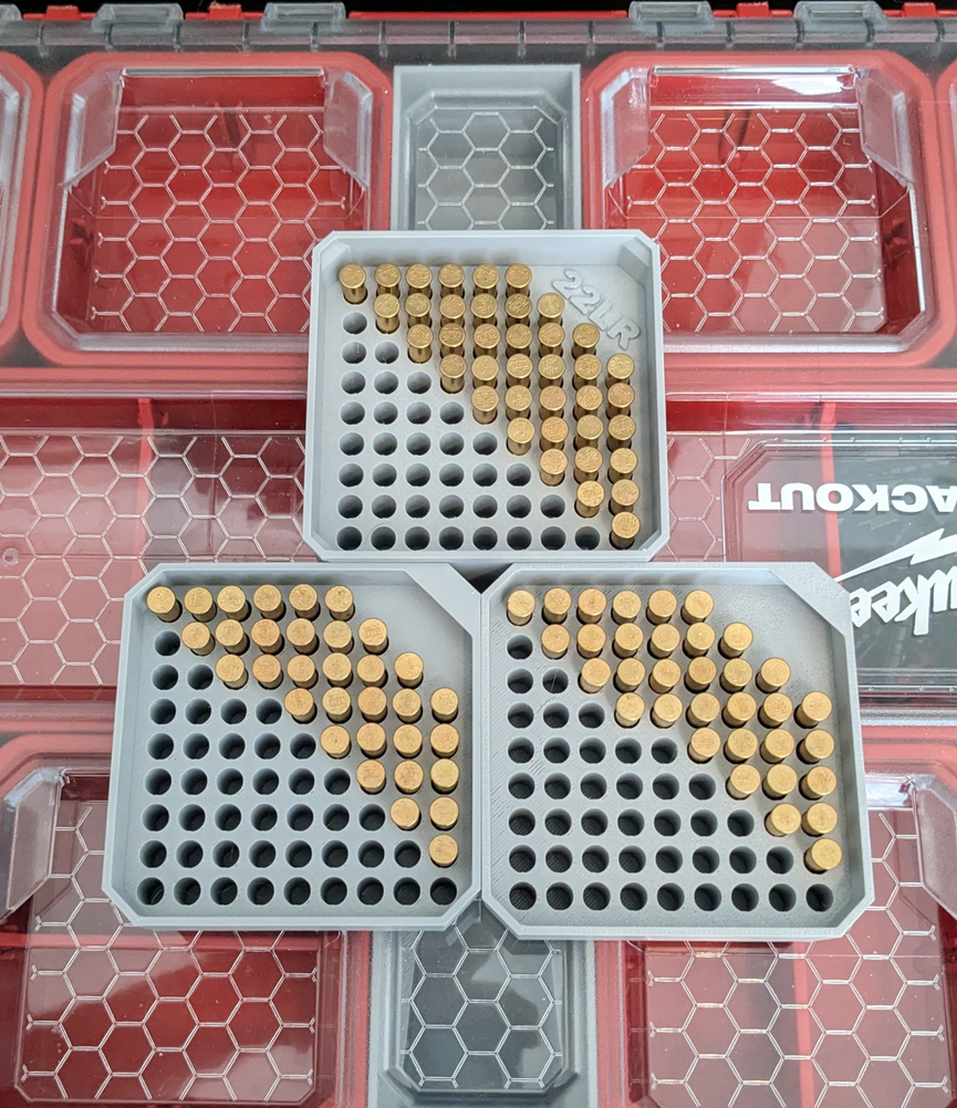 Milwaukee PACKOUT Deep Organiser 48-22-8432 .22LR Square Ammo