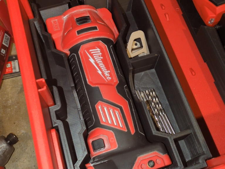 M18 Rotozip Drawer Insert | Fits Milwaukee PACKOUT Drawers