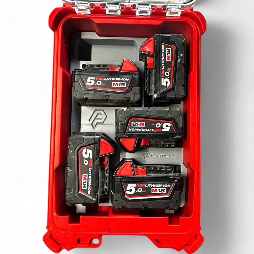 Milwaukee PACKOUT Compact Organiser 48228435 M18 5-Slot