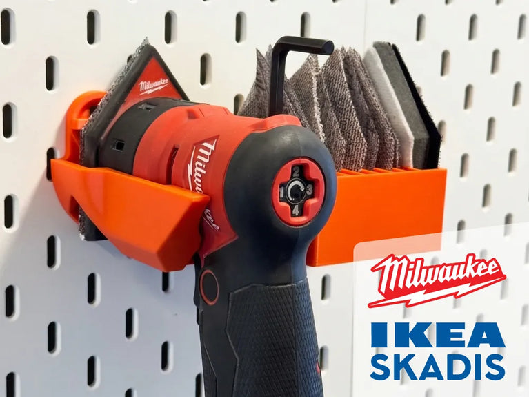 Milwaukee PACKOUT Wall Mount Milwaukee Orbital Detail Sander Skadis