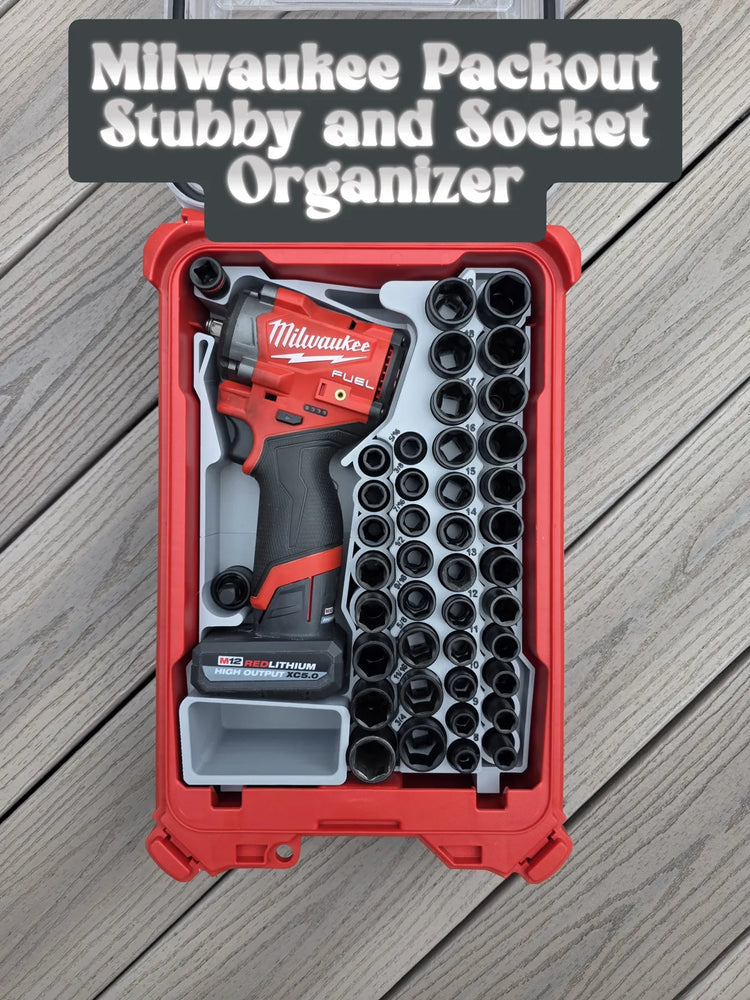 Milwaukee PACKOUT Stubby & Socket Organizer