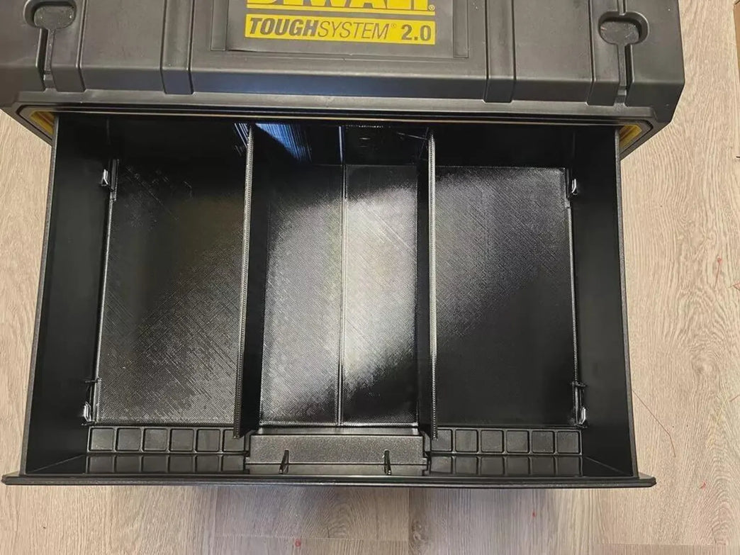 DeWalt ToughSystem 2.0 2-Drawer Insert | 3-Way Divider