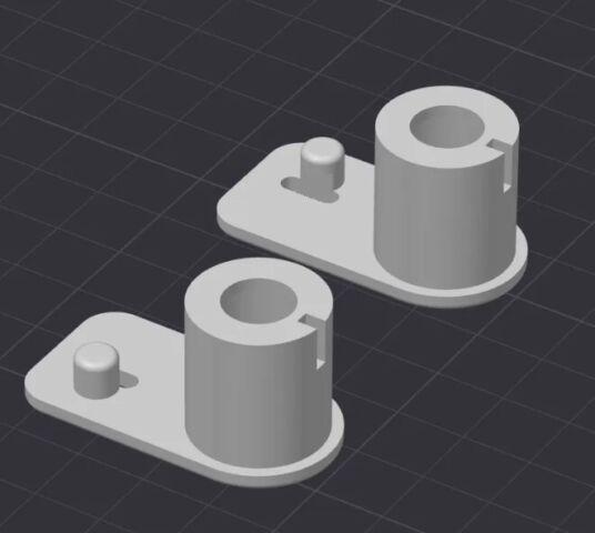 Hinges Dometic Electrolux Fridge Freezer Flap Door - 3d Printed