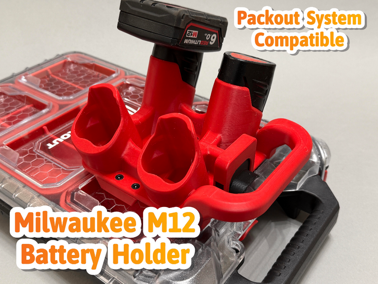 Milwaukee M12 Battery PACKOUT Organiser - PACKOUT Insert