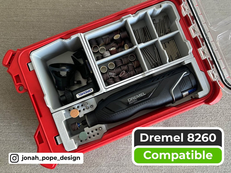 Milwaukee Dremel 8260 & 8250 for Fits Milwaukee PACKOUT Compact Organiser 48228435