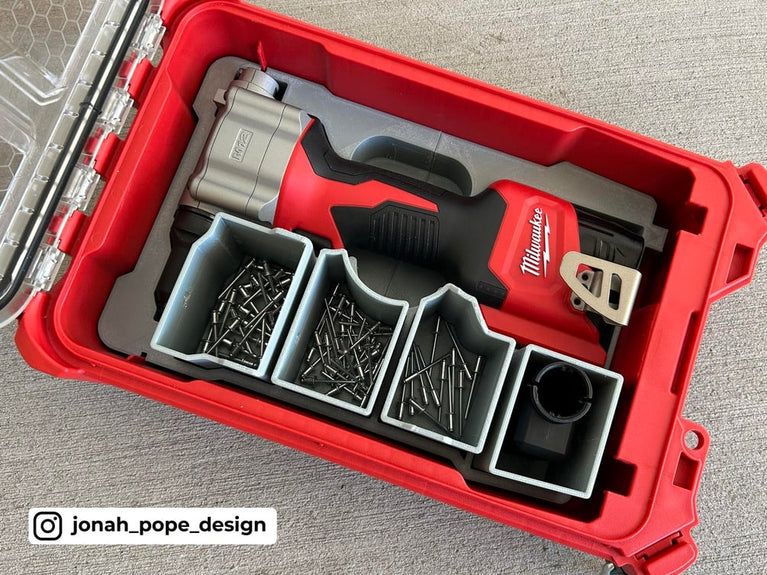 M12 Rivet Gun | Fits Milwaukee PACKOUT Compact Organiser 48228435