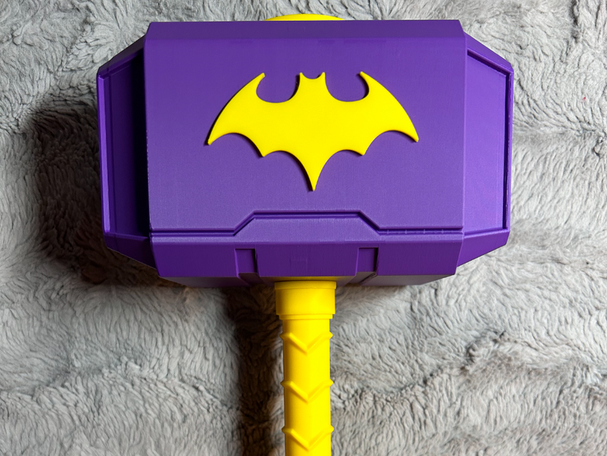 Batgirl Mjolnir - Thor's Hammer - Battery Storage Insert - Tool Insert