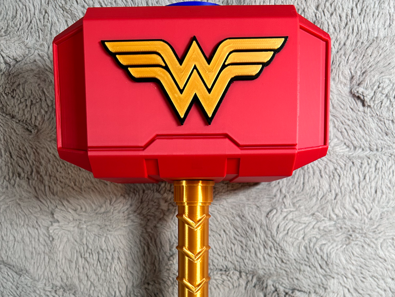 Wonder Woman Mjolnir - Thor's Hammer - Battery Storage Insert - Tool Insert