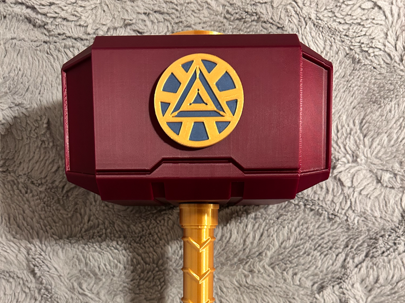Iron Man Arc Reactor Mjolnir - Thor's Hammer - Battery Storage Insert