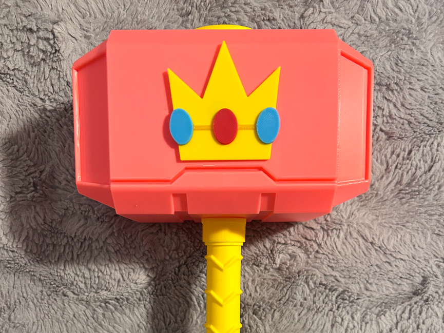 Princess Peach Mjolnir - Thor's Hammer - Battery Storage Insert - Tool Insert